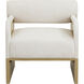 Coburn Rustic Oak / Eclipse White Lounge Chair